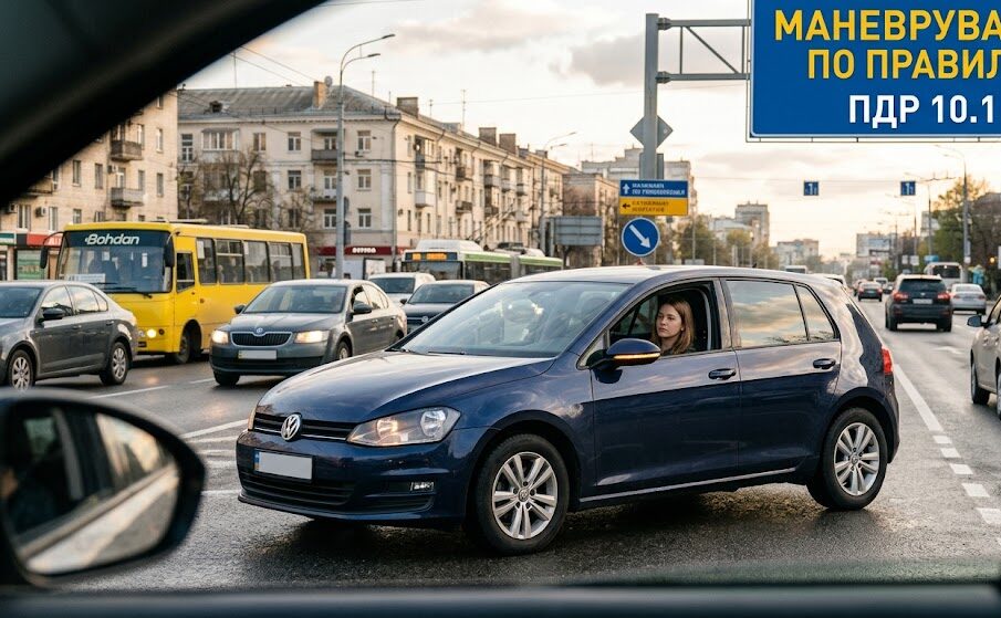 10.1 ПДР: правила початку руху та маневрування