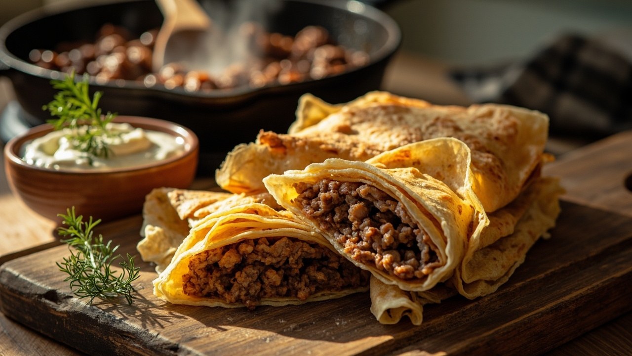 млинці з мясом