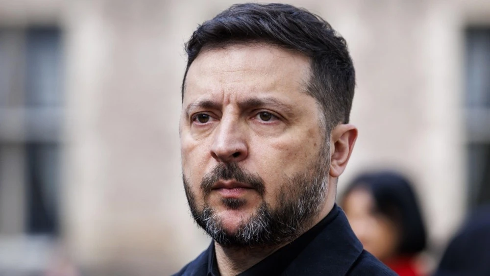 Володимир Зеленський під час вечірнього звернення
