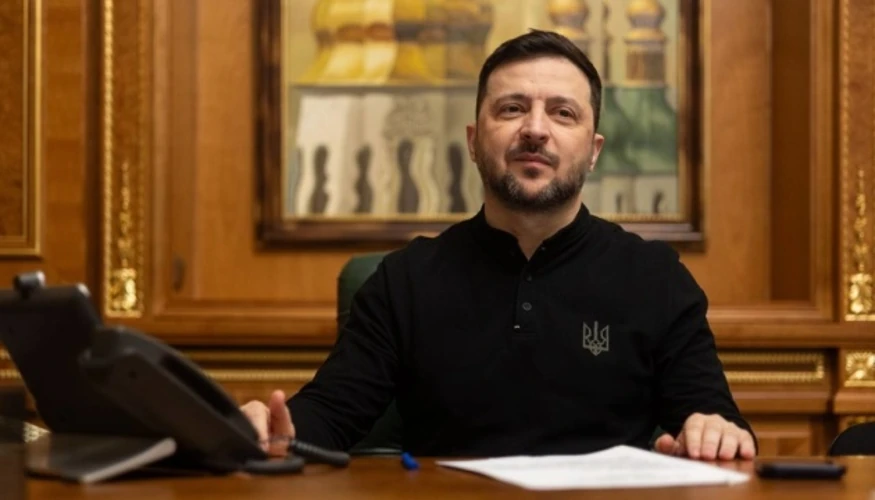 Володимир Зеленський і покійний Ліндсі Грем (фото Ukrainian Presidential Press Service / Handout via REUTERS)